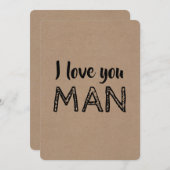 Ich Liebe Sie MAN Funny Trauzeuge Vorschlag Einladung (Vorne/Hinten)