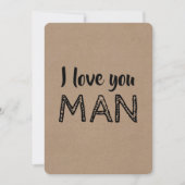 Ich Liebe Sie MAN Funny Trauzeuge Vorschlag Einladung (Vorderseite)