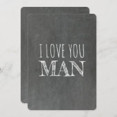 Ich Liebe Sie MAN Funny Trauzeuge Vorschlag Einladung (Vorne/Hinten)