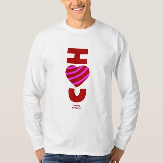 Ich Liebe Sie Männer Shirt mit langer Schlange (Vorderseite)