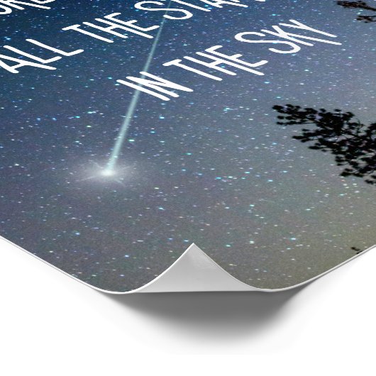 Ich Liebe Sie mehr als alle Sterne in den Sky Kids Poster (Ecke)