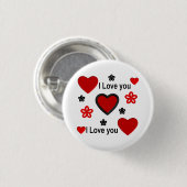 Ich Liebe Sie ...mehr als alle Worte sagen können. Button (Vorne & Hinten)