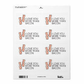 Ich Liebe Sie mehr als Bacon (Vorne)