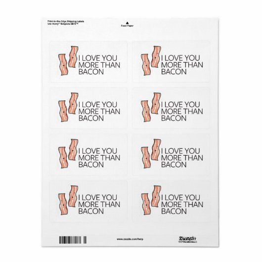 Ich Liebe Sie mehr als Bacon (Vorne)