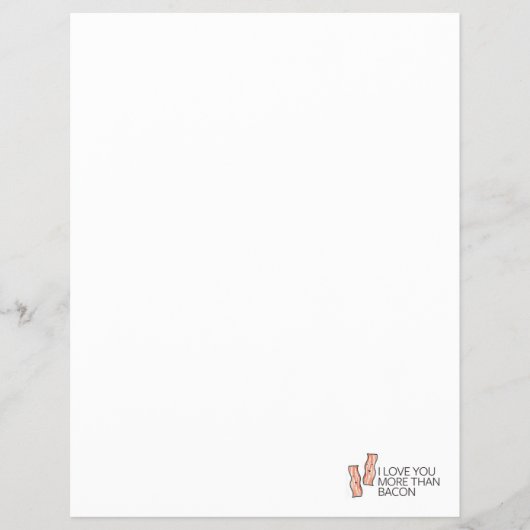Ich Liebe Sie mehr als Bacon Flyer (Vorne)