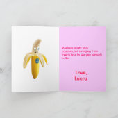 "Ich Liebe Sie mehr als Bananen!" Die Karte des (Innenseite)