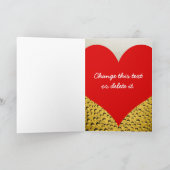 Ich Liebe Sie mehr als Bier-Foto Karte (Innenseite)