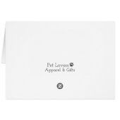 Ich Liebe Sie mehr als Cake Happy Birthday Card (Rückseite Horizontal)