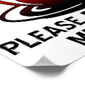 Ich Liebe Sie mehr als Coffee Funny Poster-Zeichen Poster (Ecke)