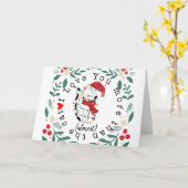 Ich Liebe Sie mehr als die Katze fast Weihnachten  Karte (Gelbe Blume)