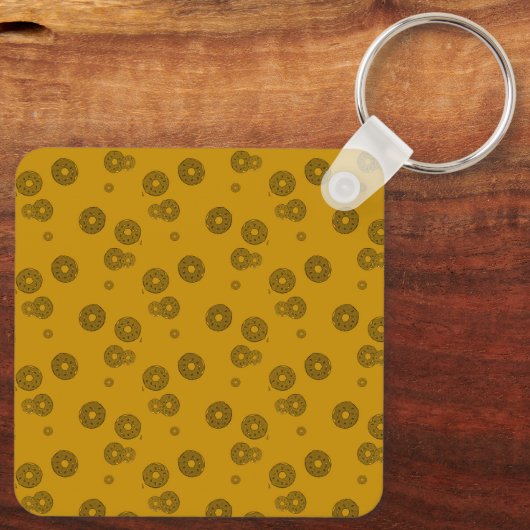 Ich Liebe Sie mehr als Donuts Schlüsselanhänger (Rückseite)