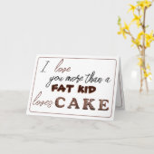 Ich Liebe Sie mehr als ein feines Kind Lieben Kuch Karte (Gelbe Blume)