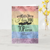 ICH LIEBE SIE MEHR ALS EINE TOP-LIEBEN A BOTTOM -. KARTE (Gelbe Blume)