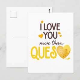 Ich Liebe Sie mehr als Fragen Postkarte