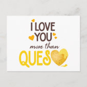 Ich Liebe Sie mehr als Fragen Postkarte (Vorderseite)