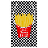 Ich Liebe Sie mehr als Französisch Fries Kleine Geschenktüte (Rückseite)