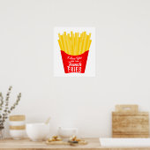 Ich Liebe Sie mehr als Französisch Fries Poster (Küche)