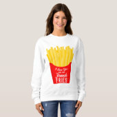 Ich Liebe Sie mehr als Französisch Fries Sweatshirt (Vorne ganz)