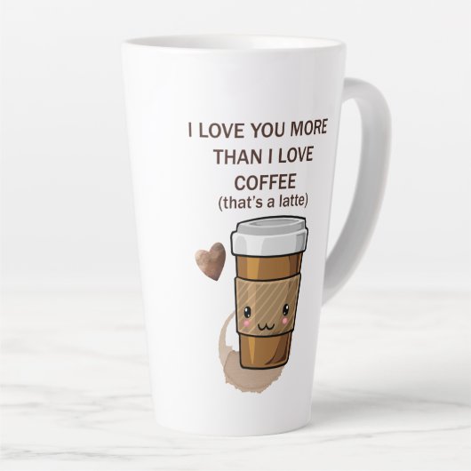 Ich Liebe Sie mehr als ich Liebe Kaffee, das ist e Milchtasse (Rechte Ecke)