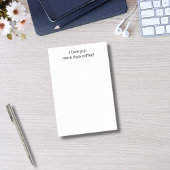 Ich Liebe Sie mehr als Kaffee, lustig Personalisie Post-it Klebezettel