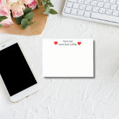Ich Liebe Sie mehr als Kaffee, lustig Personalisie Post-it Klebezettel