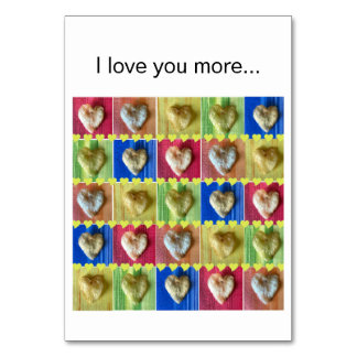 Ich Liebe Sie mehr als Kartoffelchips, Karten