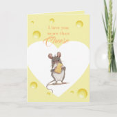 Ich Liebe Sie mehr als Käsekarte Karte (Vorderseite)