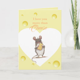 Ich Liebe Sie mehr als Käsekarte Karte