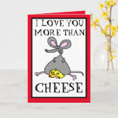 Ich Liebe Sie mehr als Käseweine Karte (Gelbe Blume)