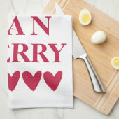 Ich Liebe Sie mehr als Kirschkuchen - Niedlich Geschirrtuch (Viertel Falte)