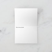 "Ich Liebe Sie mehr als meine Schuh-" Karte (Innenseite)