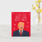Ich Liebe Sie mehr als Mike Pence Valentine Karte (Gelbe Blume)