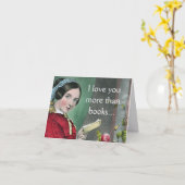 Ich Liebe Sie mehr als nur eine Bücherkarte (Funny Karte (Gelbe Blume)