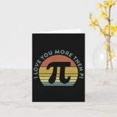 Ich Liebe Sie mehr als Pi Infinity Mathematik Nerd Karte (Gelbe Blume)