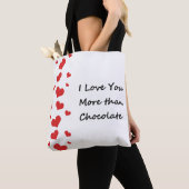 Ich Liebe Sie mehr als Schokolade Valentine Tote T Tasche (Von Nahem)