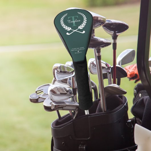Ich Liebe Sie mehr als Sie Liebe Golf | Monogramm Headcover