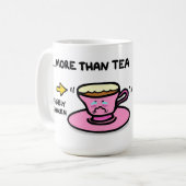 "Ich Liebe Sie mehr als Tee " Kaffeetasse (Vorderseite Links)