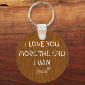 Ich Liebe Sie mehr, das Ende, ich siege, Keyring, Schlüsselanhänger (Vorderseite)