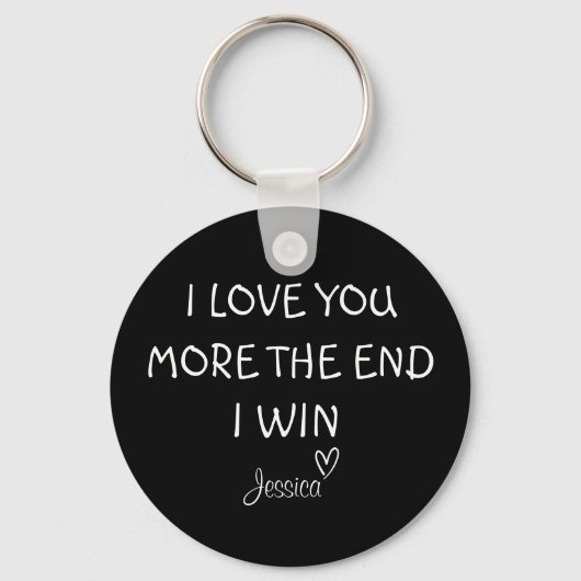 Ich Liebe Sie mehr, das Ende, ich siege, Keyring,  Schlüsselanhänger (Vorderseite)