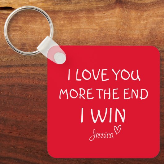 Ich Liebe Sie mehr, das Ende, ich siege, Schlüsselanhänger (Vorderseite)