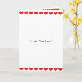 Ich Liebe Sie mehr, ich Liebe Sie am romantischste Karte (Gelbe Blume)