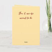 Ich Liebe Sie mehr Katzen rot gelb Valentine Karte (Rückseite)