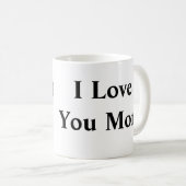 Ich Liebe Sie mehr mit Herz Schwarz-weiß Kaffeetasse (VorderseiteRechts)