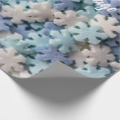 Ich Liebe Sie mit einer schönen Schneeflocken-Nach Geschenkpapier (Ecke)