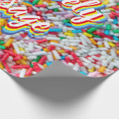 Ich Liebe Sie mit liebevollen Zucker Sprinklen Nac Geschenkpapier (Ecke)