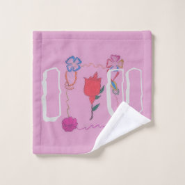 Ich Liebe Sie mit Mitgefühl Licht heiß rosa Ideen Badhandtuch Set