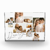 Ich Liebe Sie Moderne einfache Collage 9 Multi-Fot Fotoblock (Vorderseite)