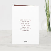 Ich Liebe Sie Moderne Foto- und Textvalente Karte (Rückseite)