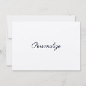 Ich Liebe Sie Modernes Dunkles Herz Eleganter blau Karte (Rückseite)