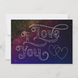 Ich Liebe Sie Modernes Dunkles Herz Eleganter blau Karte
